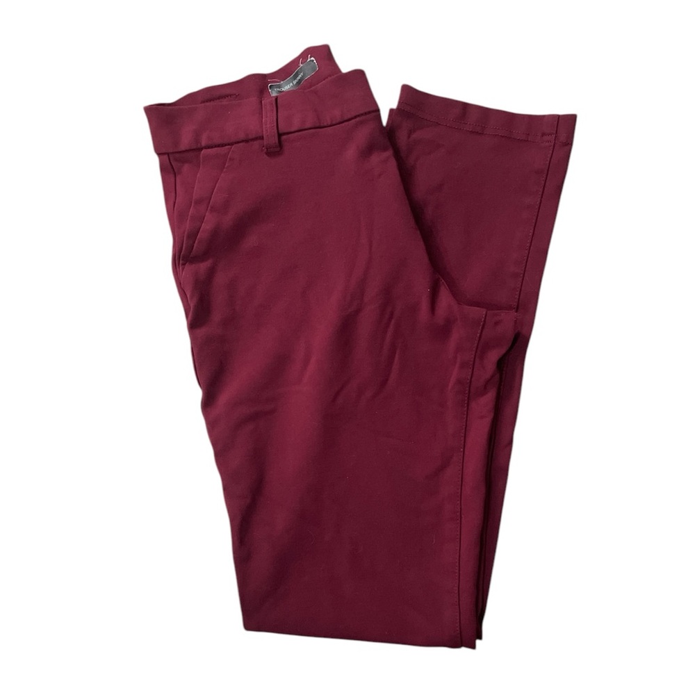 Kut from the Kloth Trouser Skinny Burgundy Pant Size 12